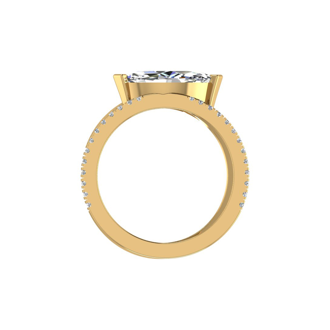 Hattie Split Band Engagement Ring